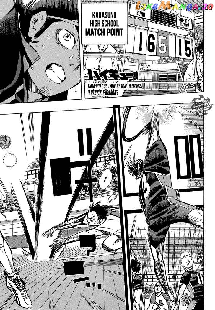 Haikyuu!!, Chapter 186 image 01